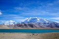 Muztagata Peak And Karakul Lake in Autumn